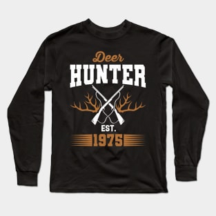 Gifts for 46 Year Old Deer Hunter 1975 Hunting 46th Birthday Gift Ideas Long Sleeve T-Shirt